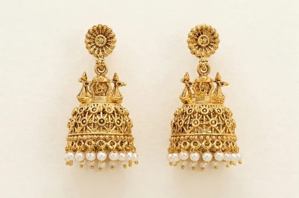 Earrings that echo heritage and style.
